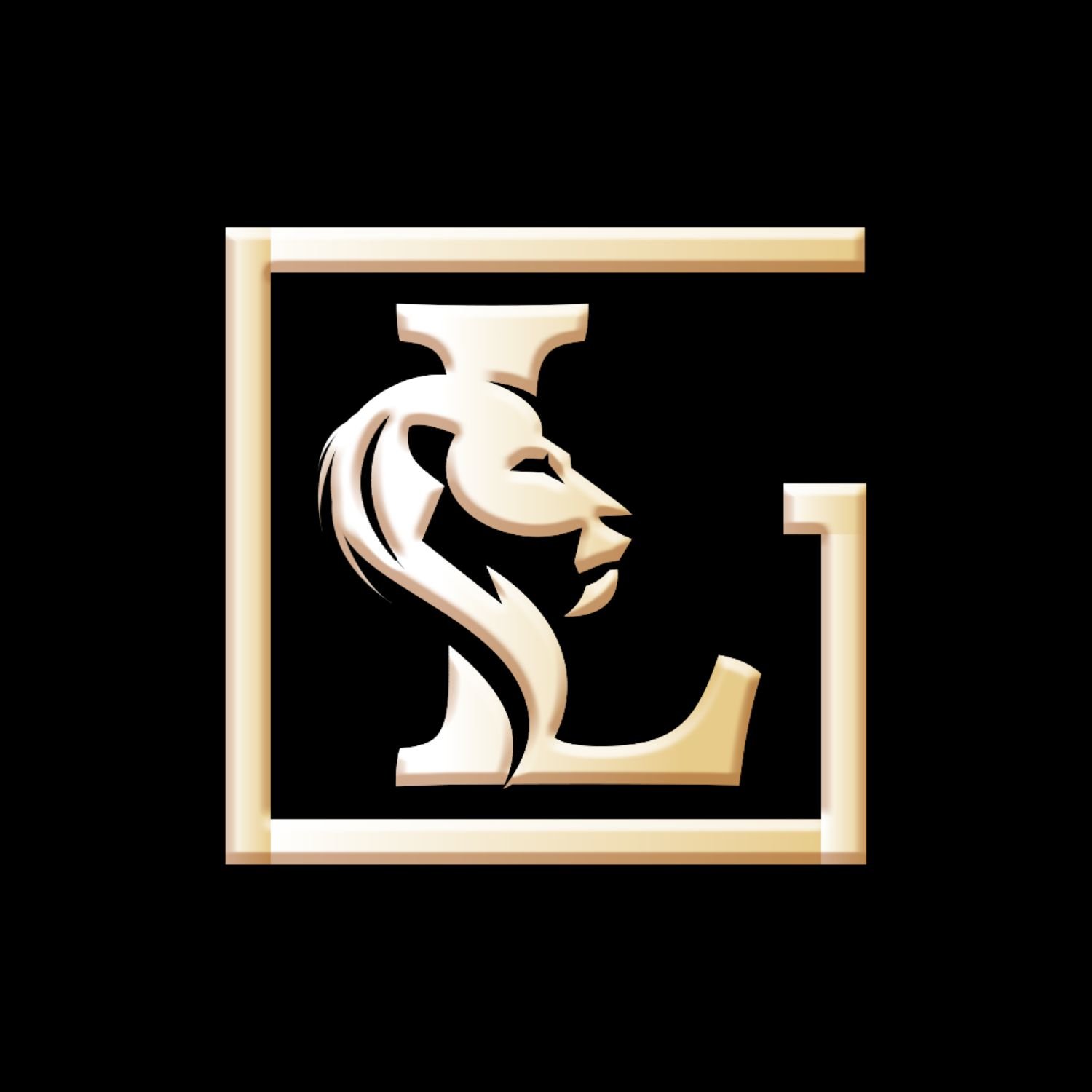 leo gem logo black bg